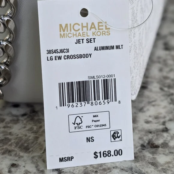 Michael Kors Jet Set Logo Color-Block LG Crossbody - Picture 5 of 6